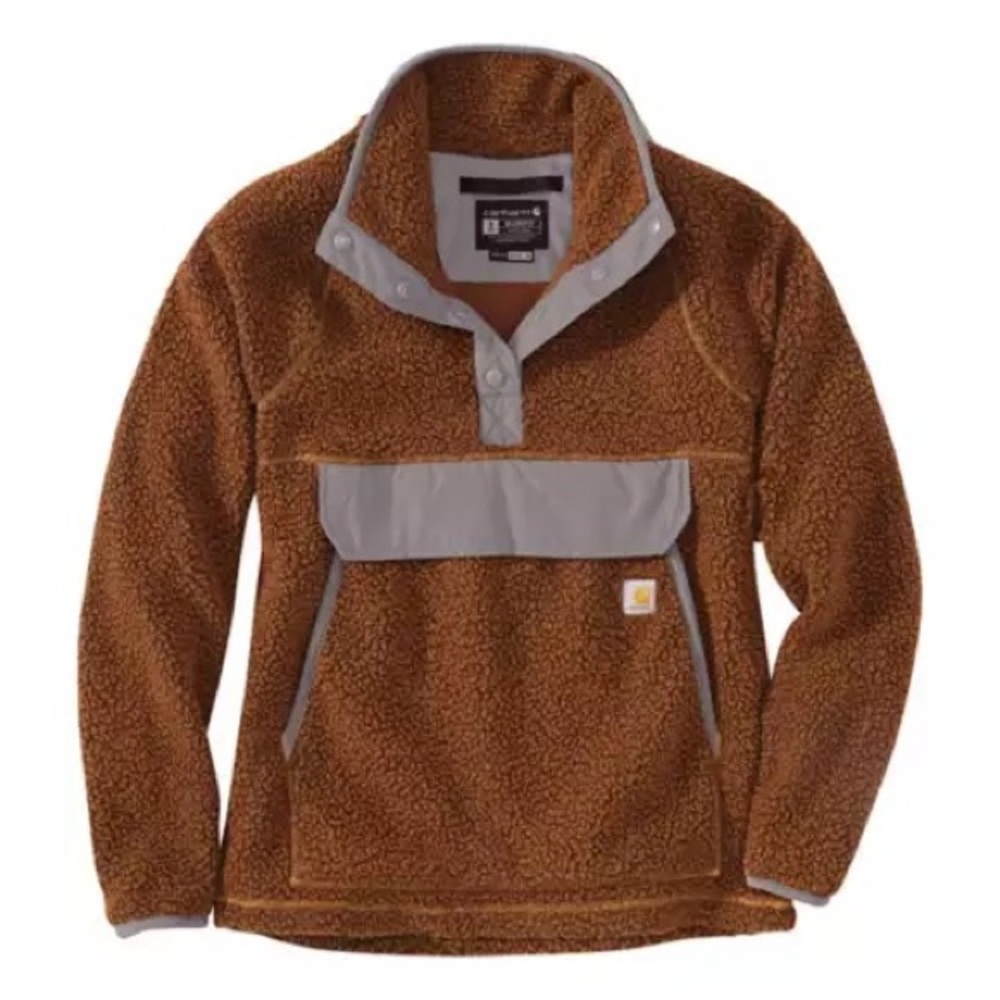 NWT Women's Carhartt Relaxed Fit Fleece Pullover - Picture 4 of 8